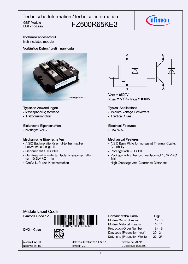 FZ500R65KE3_4606035.PDF Datasheet