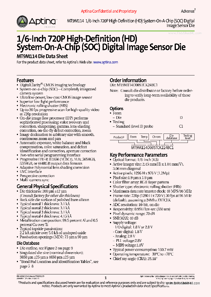 MT9M114_4608546.PDF Datasheet