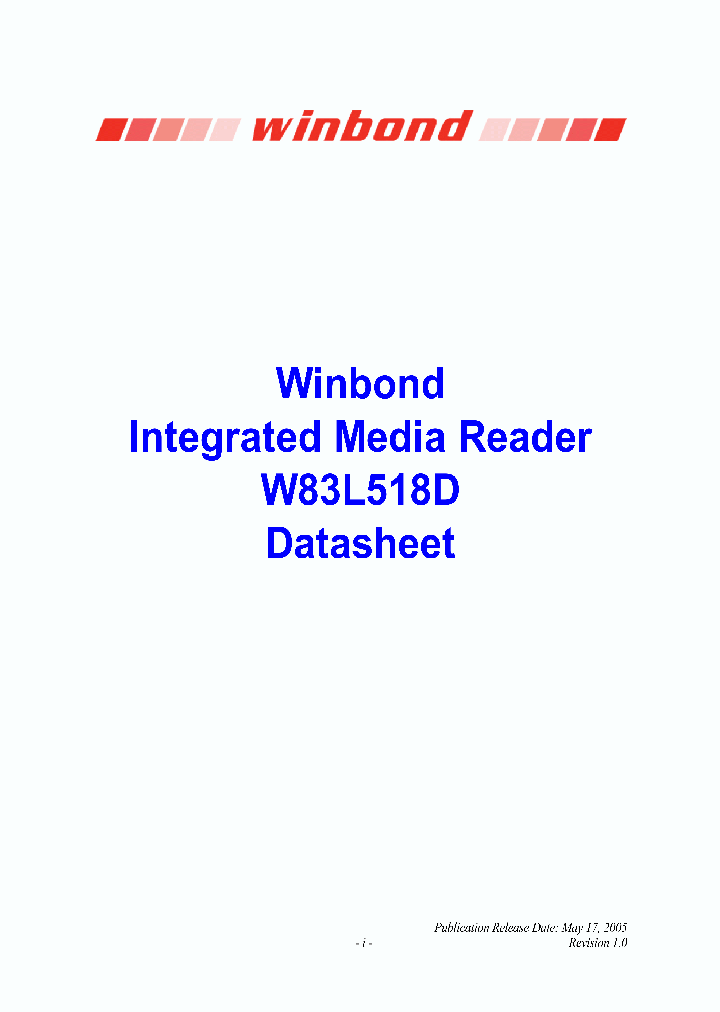 W83L518D05_4608853.PDF Datasheet