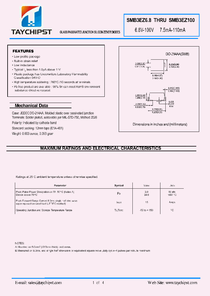 SMB3EZ75_4608996.PDF Datasheet