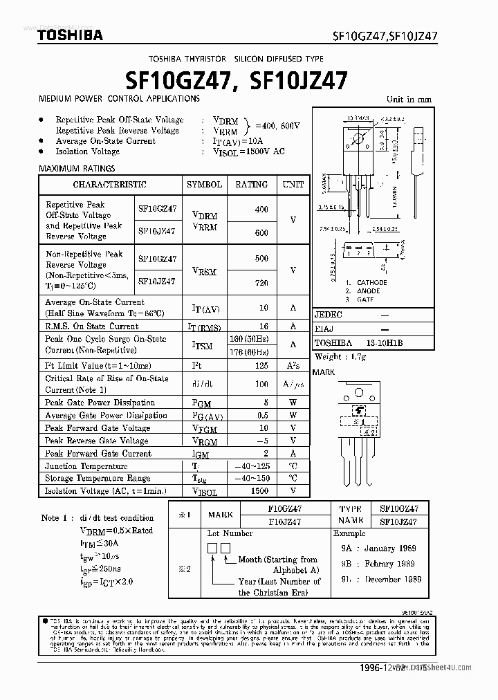 SF10JZ47_4610273.PDF Datasheet
