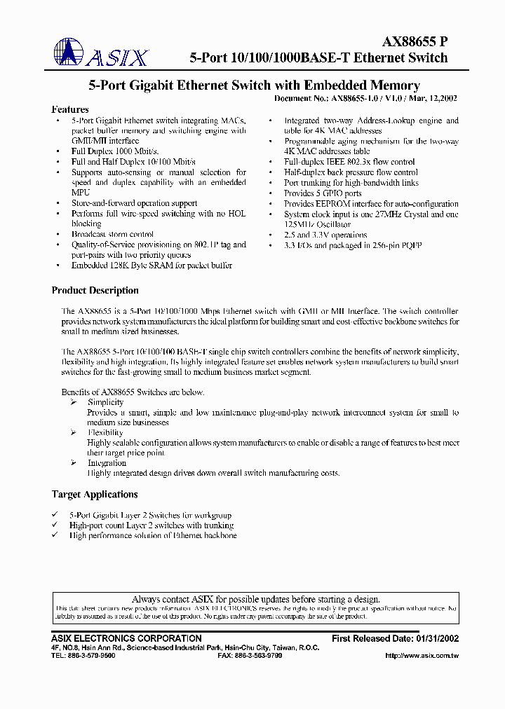 AX88655P_4610201.PDF Datasheet