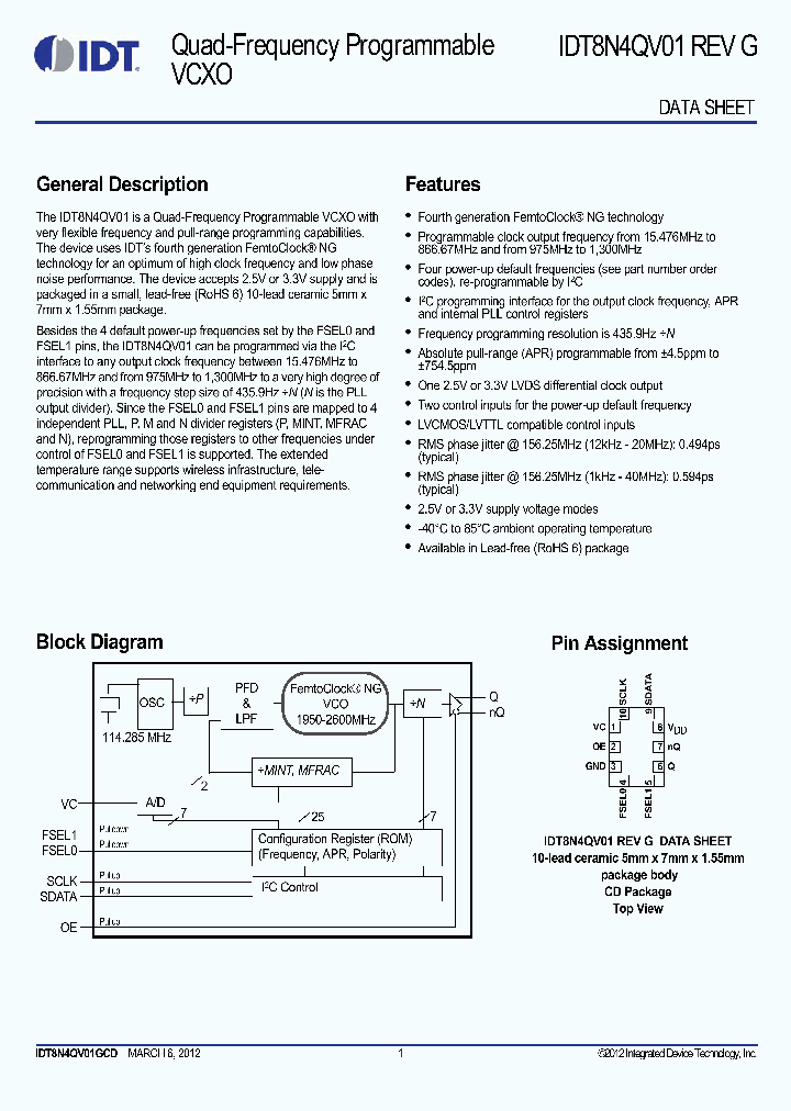IDT8N4QV01_4610393.PDF Datasheet