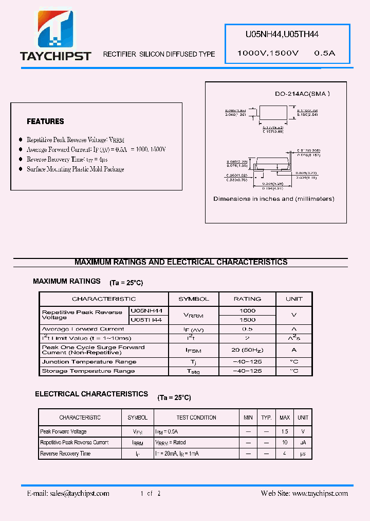 U05NH44_4610674.PDF Datasheet