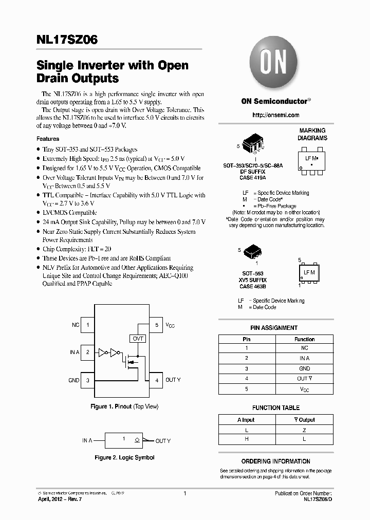 NL17SZ06XV5T2G_4610978.PDF Datasheet