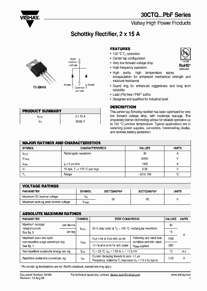 30CTQ050PBF_4611268.PDF Datasheet