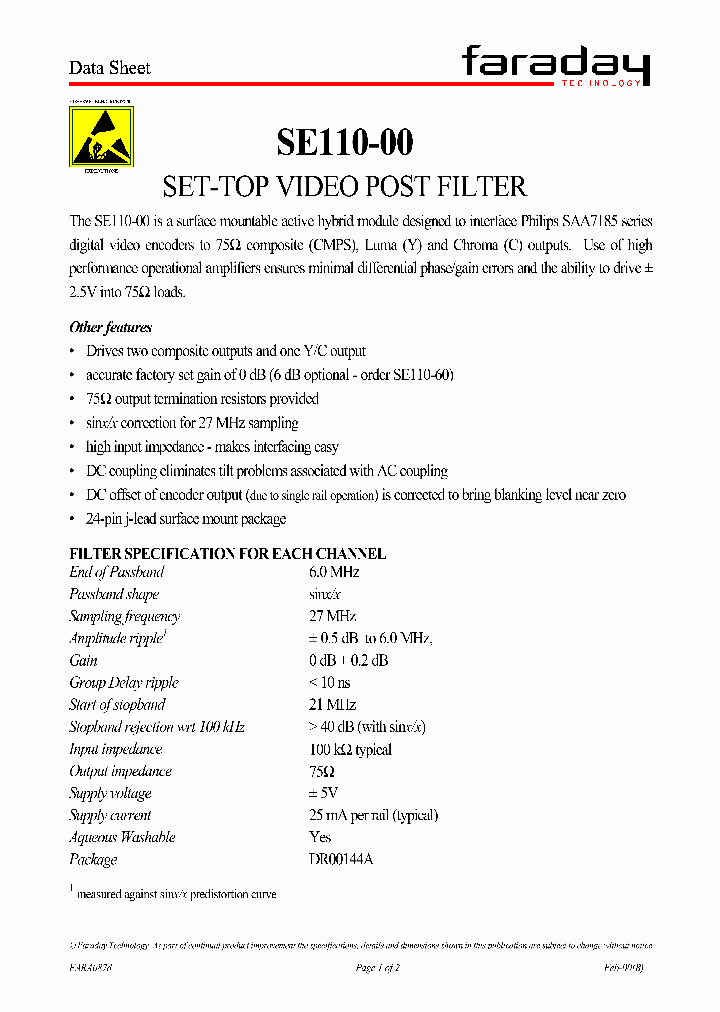SE110-00_4611404.PDF Datasheet