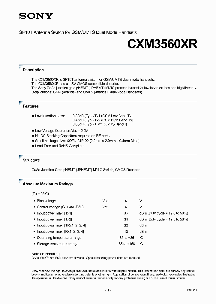 CXM3560XR_4612322.PDF Datasheet