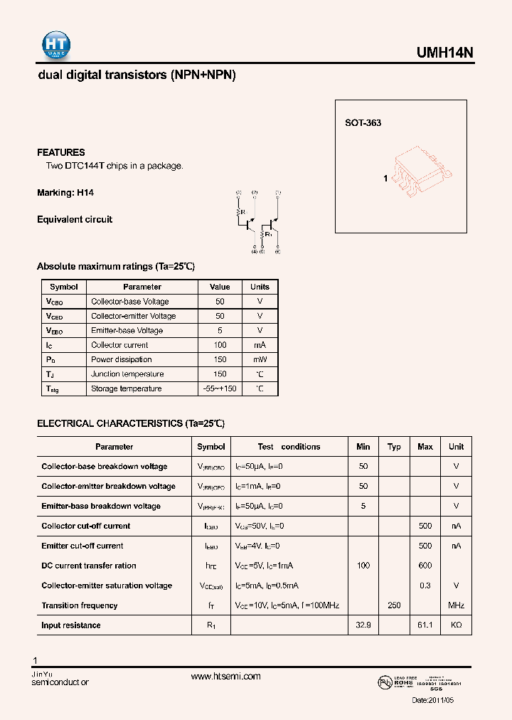 UMH14N_4612554.PDF Datasheet