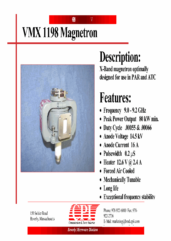 VMX1198_4612500.PDF Datasheet