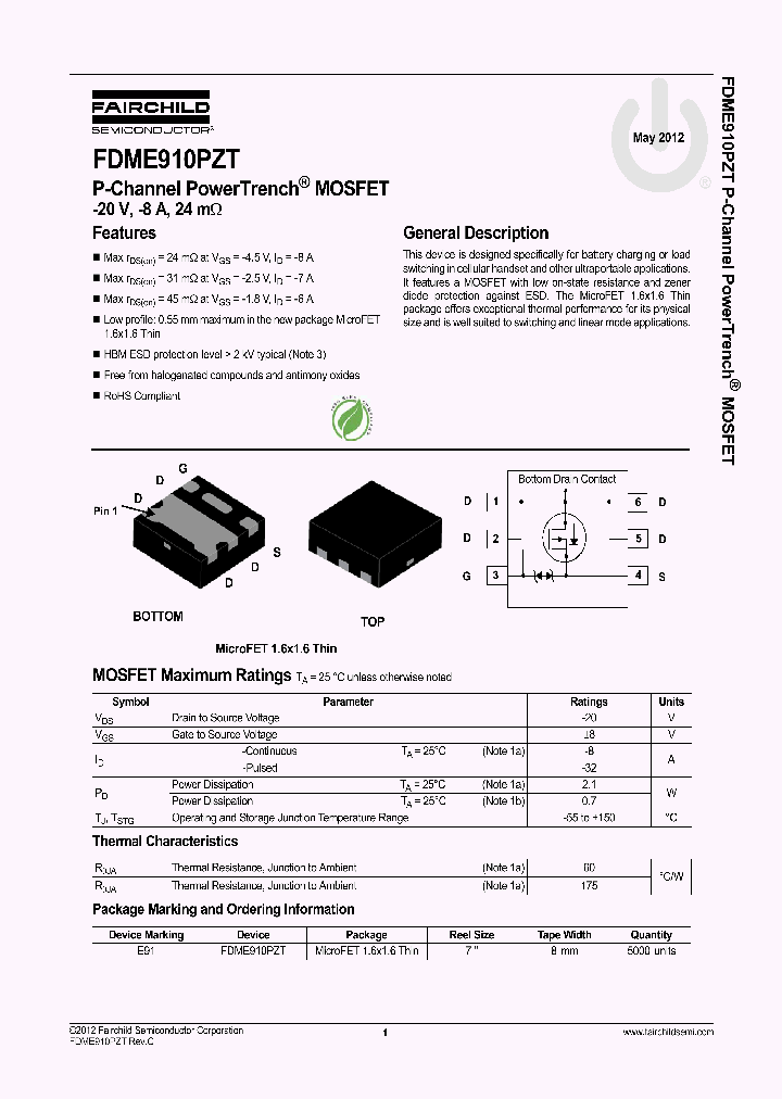 FDME910PZT_4612602.PDF Datasheet