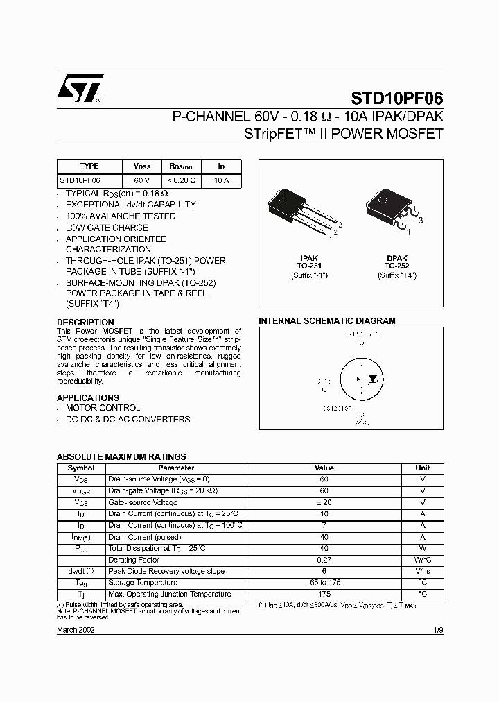 STD10PF06T4_4614377.PDF Datasheet