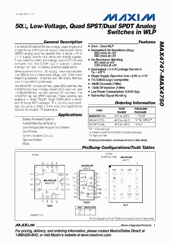 MAX4747_4614335.PDF Datasheet