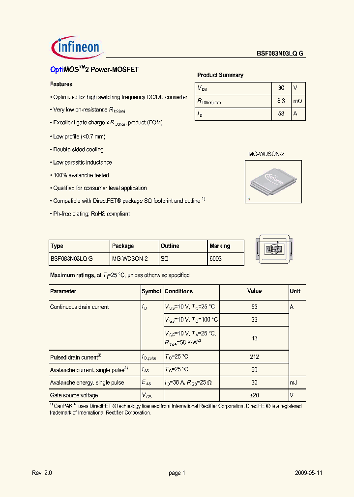 BSF083N03LQG_4614653.PDF Datasheet