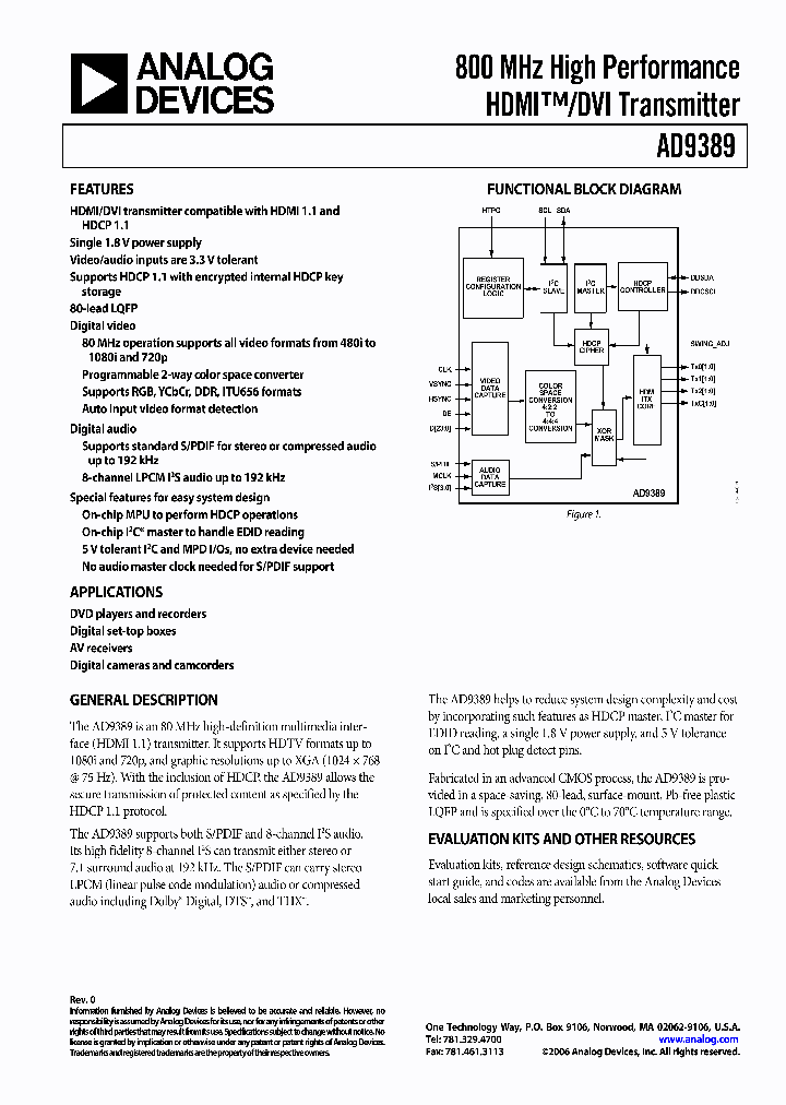 AD9389PCB_4615800.PDF Datasheet
