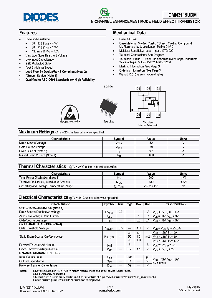 DMN3115UDM-7_4615927.PDF Datasheet