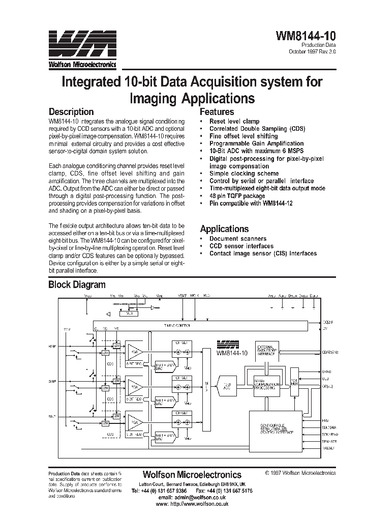 WM8144-10CFTV_4617441.PDF Datasheet