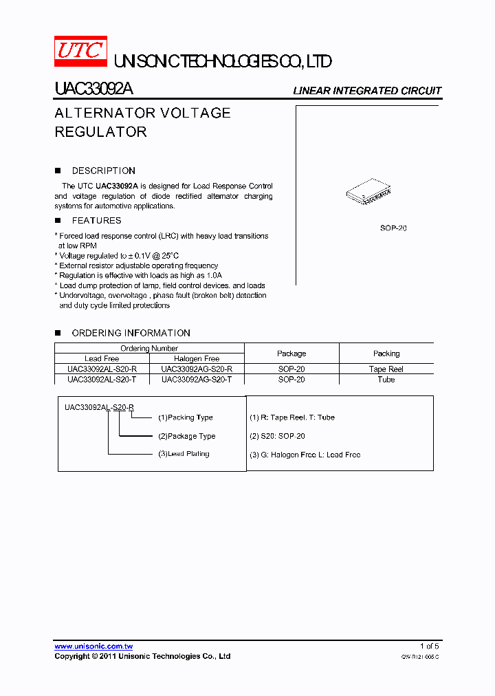 UAC33092AL-S20-R_4617942.PDF Datasheet