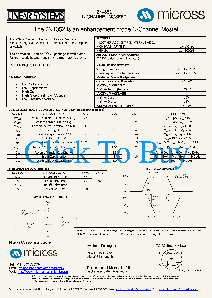 2N4352TO-72_4619822.PDF Datasheet