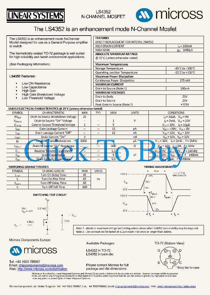 LS4352TO-72_4619835.PDF Datasheet