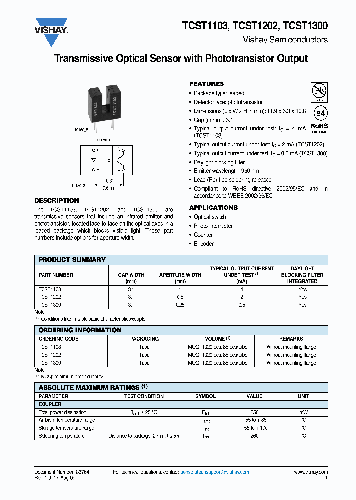 TCST110309_4620315.PDF Datasheet