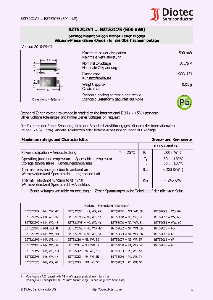 BZT52C10_4621060.PDF Datasheet