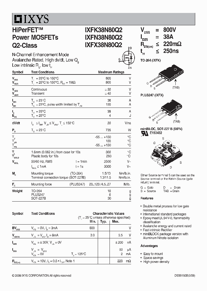 IXFK38N80Q208_4621617.PDF Datasheet