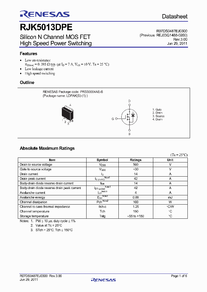 RJK5013DPE11_4621957.PDF Datasheet