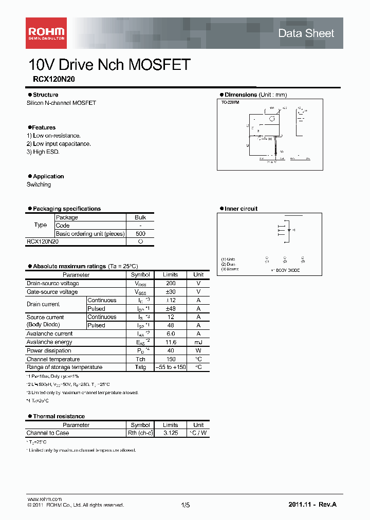 RCX120N20_4622654.PDF Datasheet