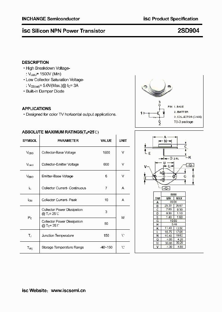 2SD904_4623376.PDF Datasheet