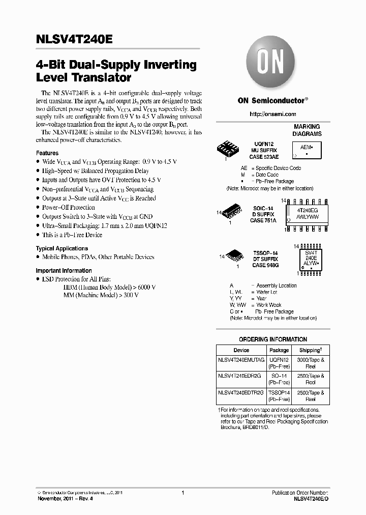 NLSV4T240EDR2G_4623787.PDF Datasheet