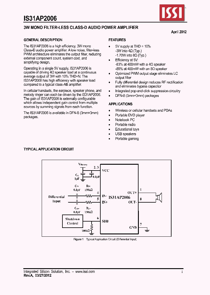 IS31AP2006_4624247.PDF Datasheet