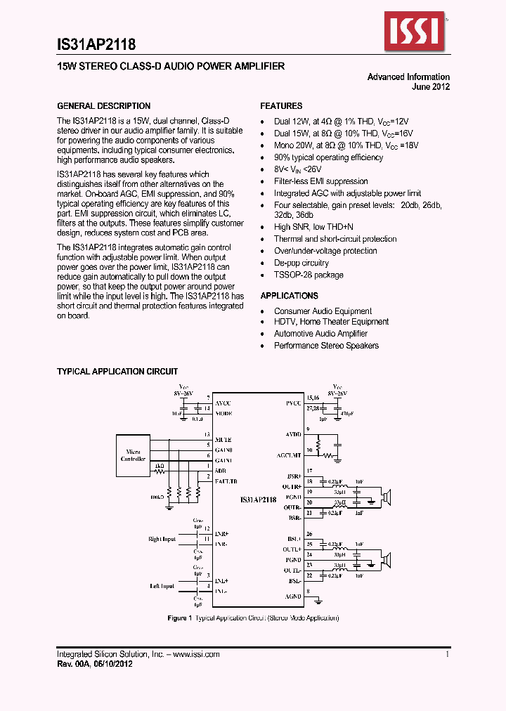 IS31AP2118_4624252.PDF Datasheet