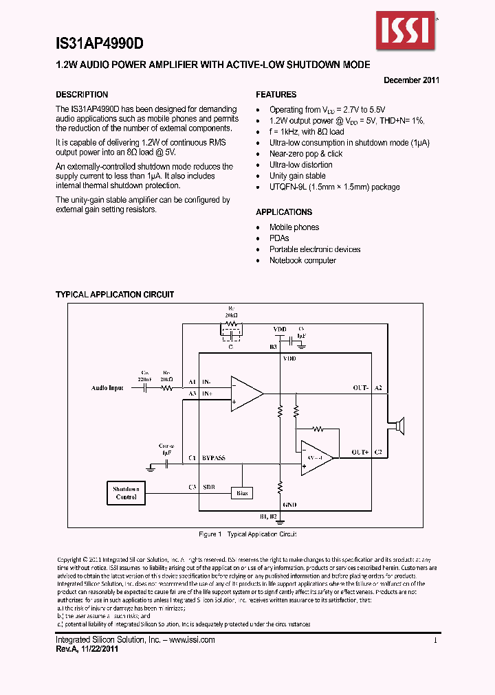 IS31AP4990D_4624263.PDF Datasheet