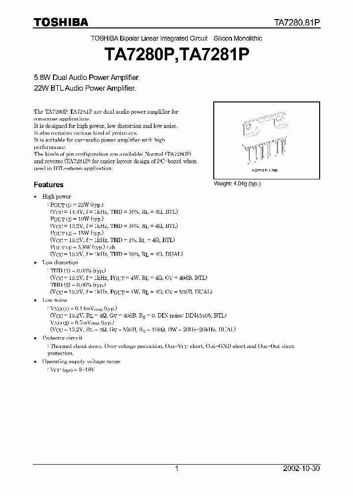 TA7280P_4624867.PDF Datasheet