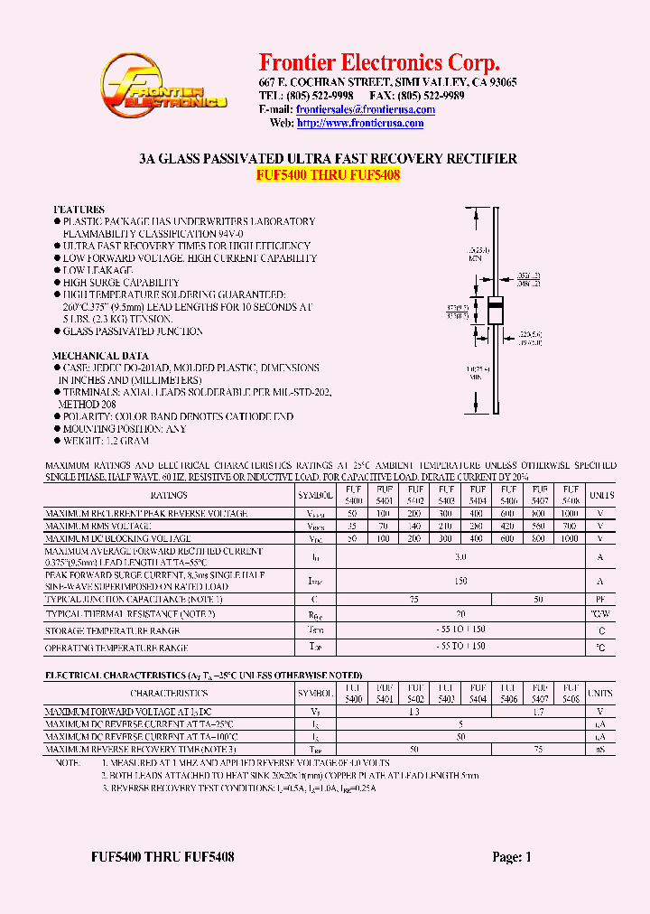 FUF5407_4625367.PDF Datasheet