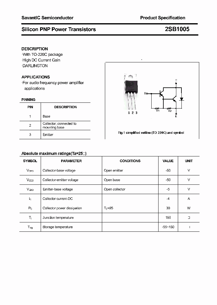 2SB1005_4625408.PDF Datasheet