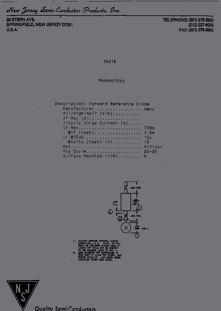 1N816_4626001.PDF Datasheet