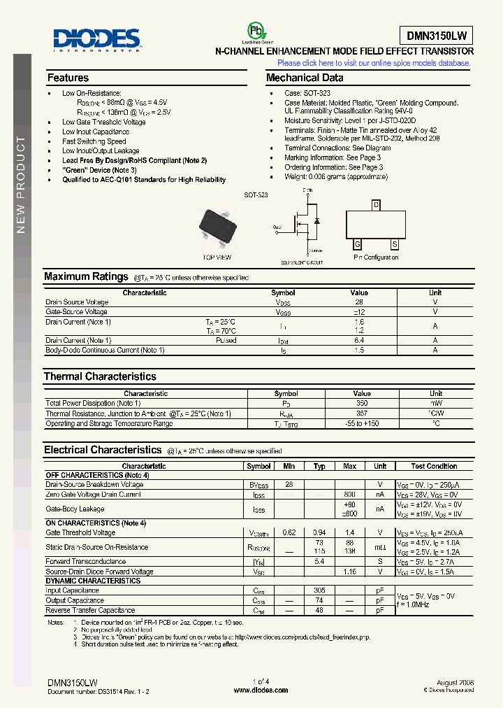DMN3150LW_4626129.PDF Datasheet