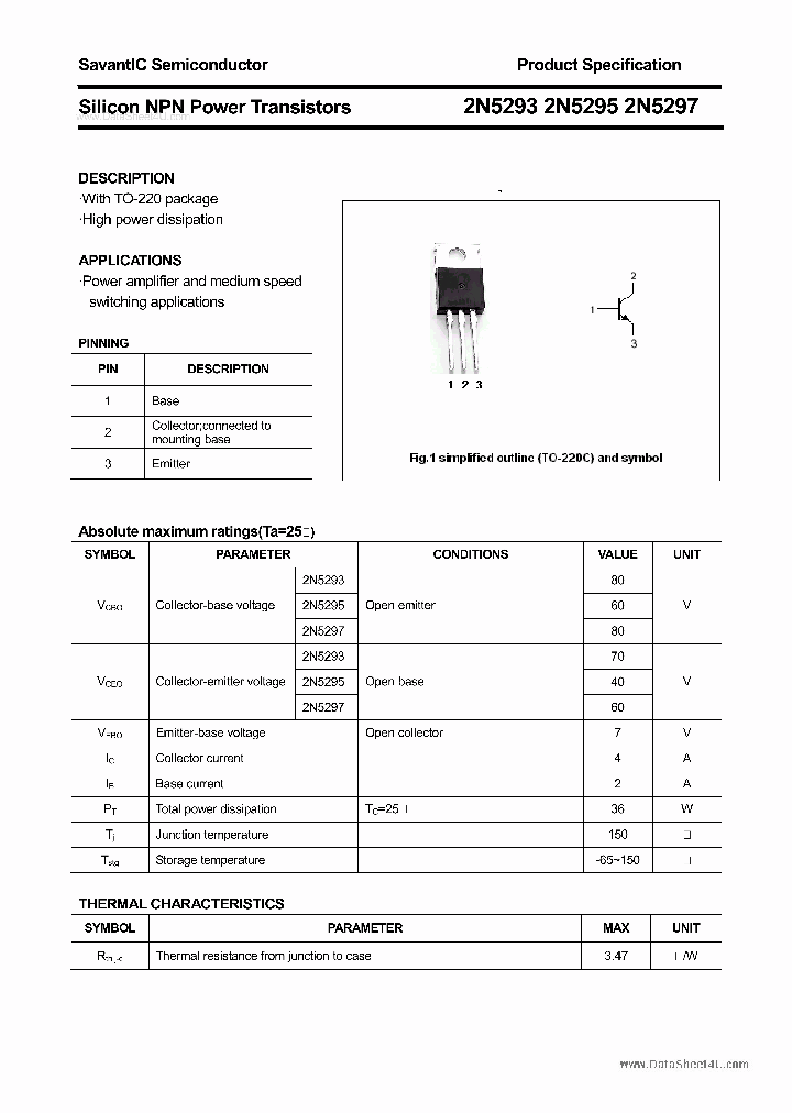 2N5293_4626881.PDF Datasheet