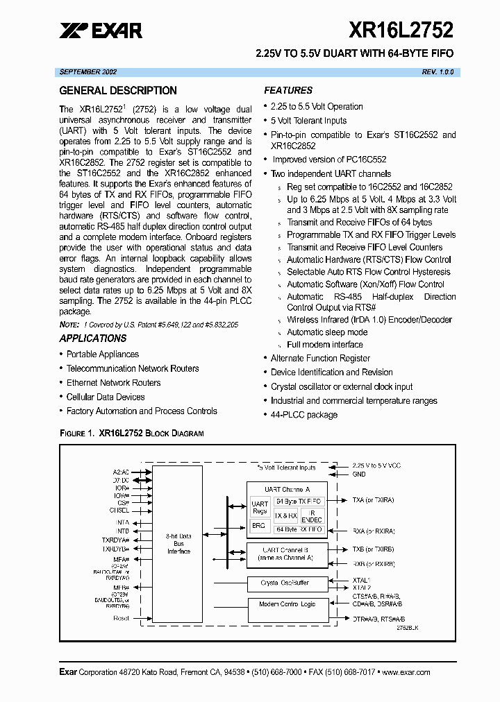 XR16L2752_4629703.PDF Datasheet
