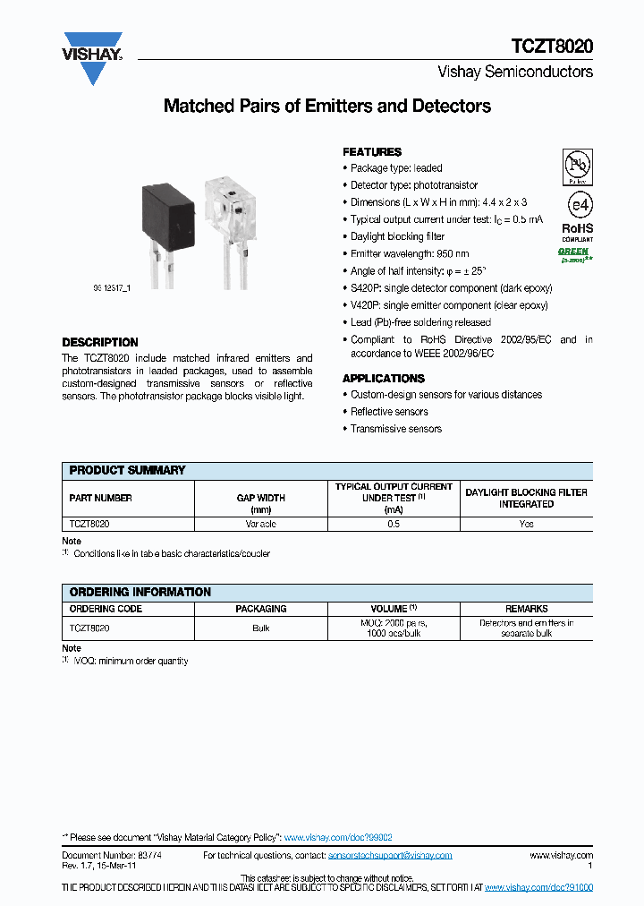 TCZT8020_4630166.PDF Datasheet