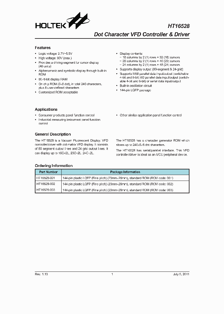 HT16528_4630410.PDF Datasheet
