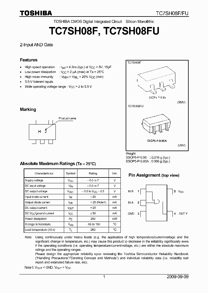 TC7SH08FU09_4632350.PDF Datasheet