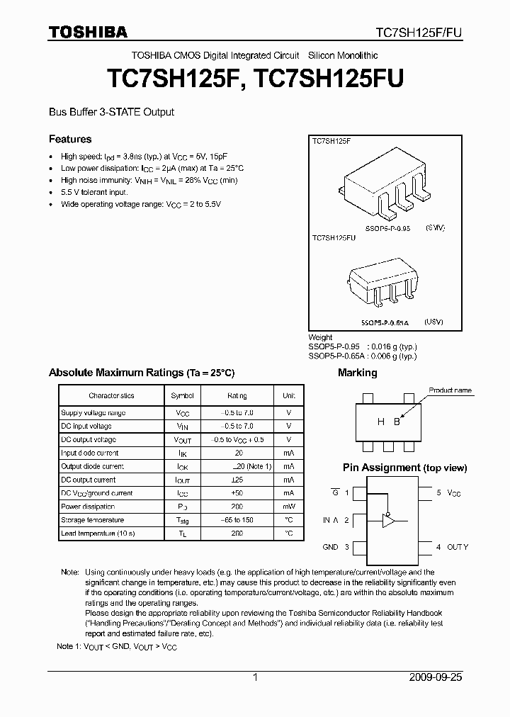 TC7SH125FU09_4632352.PDF Datasheet