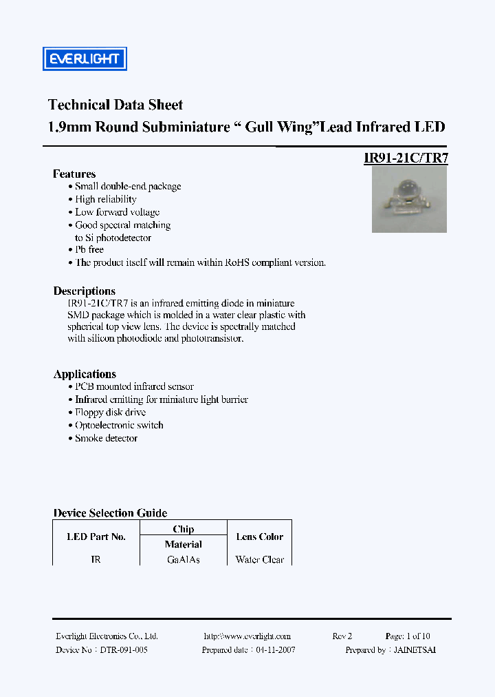 IR91-21C-TR7_4633167.PDF Datasheet