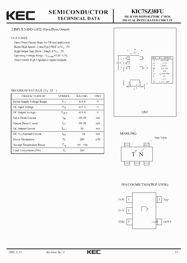 KIC7SZ38FU_4633969.PDF Datasheet