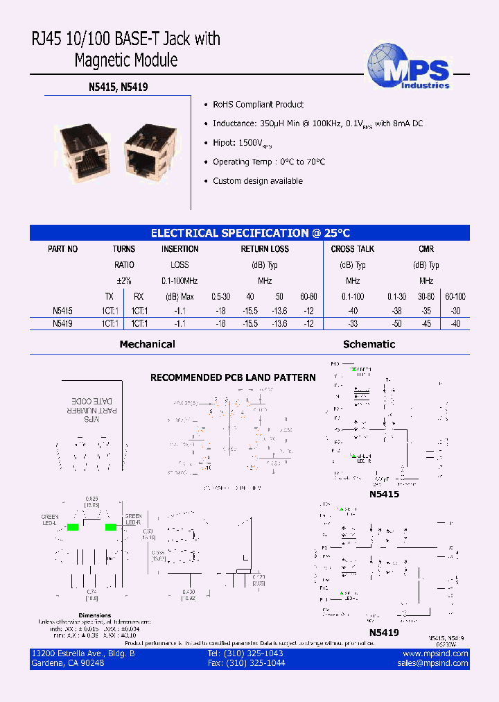 N5415_4634462.PDF Datasheet