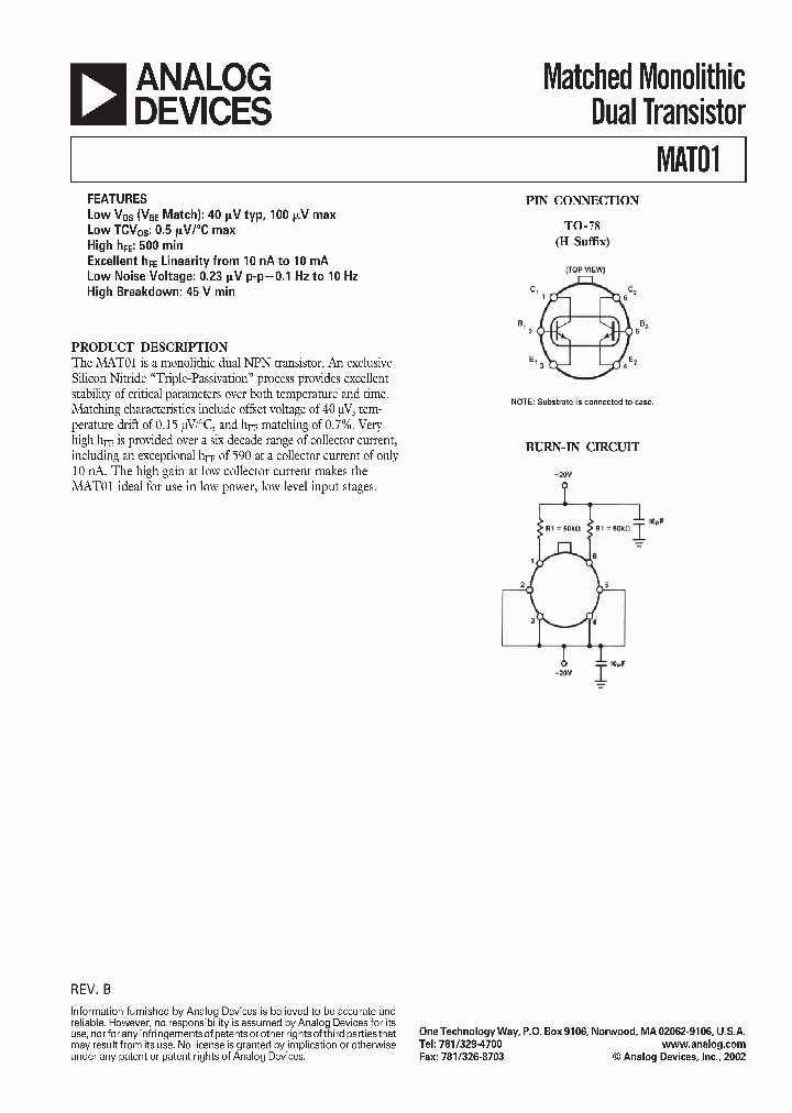 MAT01GHZ_4635617.PDF Datasheet