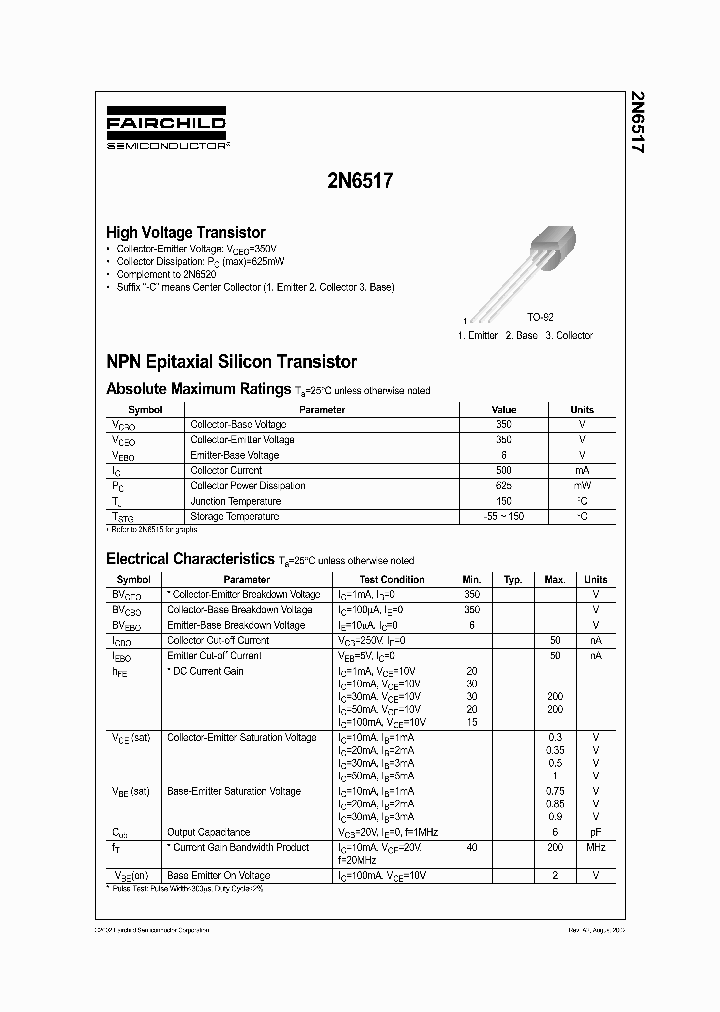 2N6517BU_4635928.PDF Datasheet